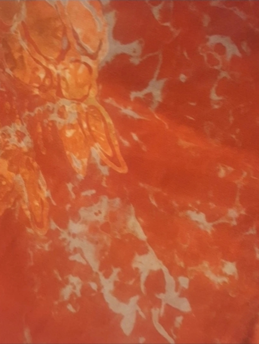Long Silk Blend Batik Skirt - Small - Picture 3 of 4
